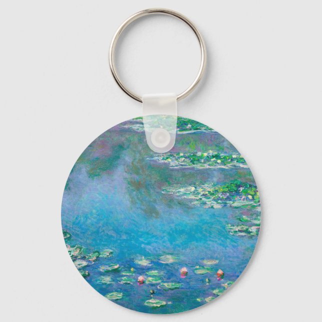Water Lilies by Claude Monet  Key Ring (Front)