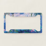 Water Lilies by Claude Monet  Licence Plate Frame<br><div class="desc">Water Lilies by Claude Monet. 
Please visit my store for more interesting design and more colour choice => zazzle.com/iwheels*</div>