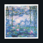 Water Lilies by Claude Monet Napkin<br><div class="desc">Water Lilies by Claude Monet.
Please visit my store for more interesting design and more colour choice. => zazzle.com/iwheels*</div>