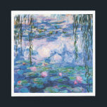 Water Lilies by Claude Monet Napkin<br><div class="desc">Water Lilies by Claude Monet.
Please visit my store for more interesting design and more colour choice. => zazzle.com/iwheels*</div>