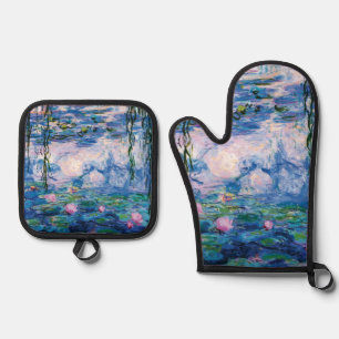 Water Lilies by Claude Monet Oven Mitt & Pot Holder Set