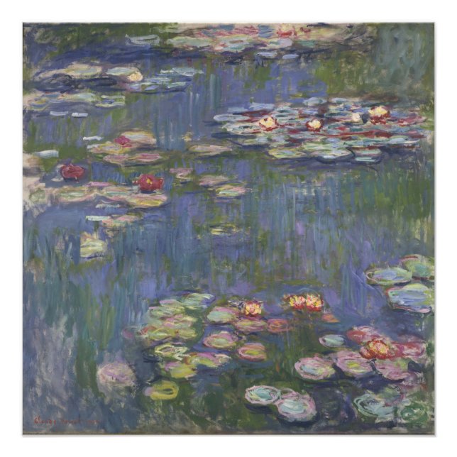 Water Lilies by Claude Monet Photo Print (Front)