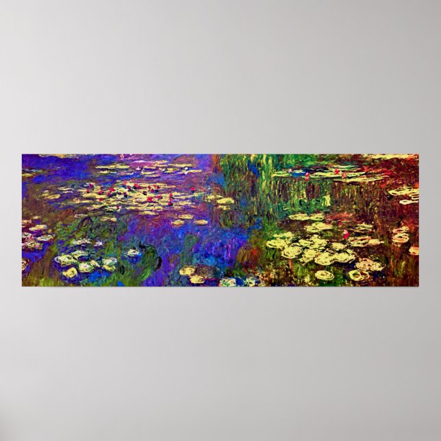 Water Lilies by Claude Monet Poster (Front)