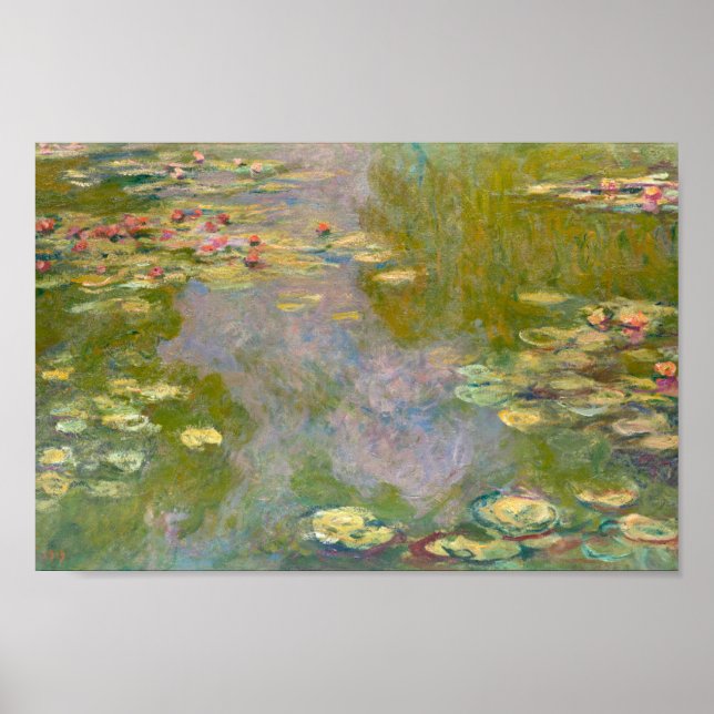 Water Lilies by Claude Monet Poster (Front)