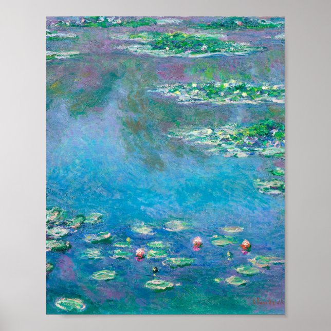Water Lilies by Claude Monet Poster (Front)