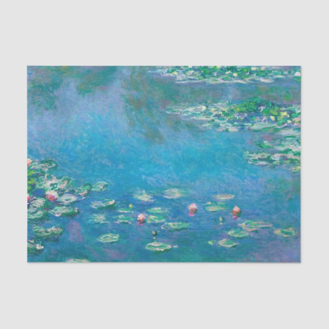 Water Lilies by Claude Monet Tissue Paper (Front)