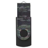 Water Lilies by Claude Monet USB Flash Drive (Back (Vertical))