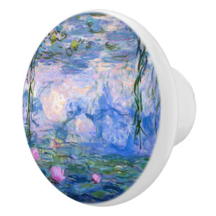 Water Lilies Ceramic Knob