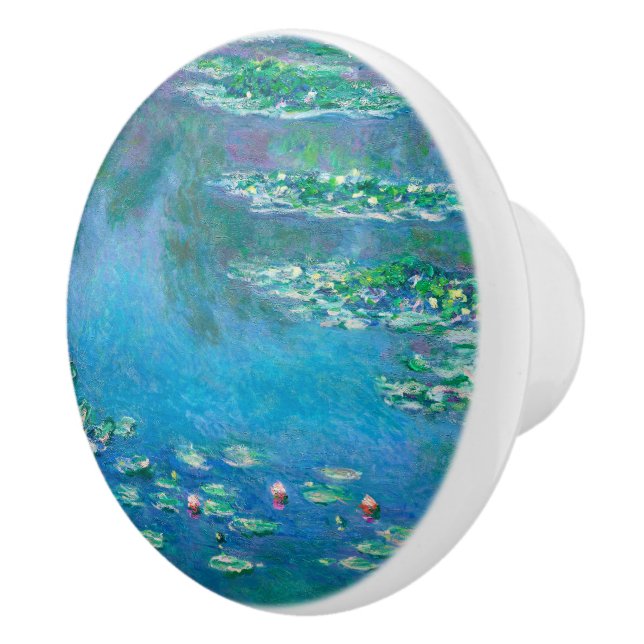 Water Lilies, Claude Monet  Ceramic Knob (Right)