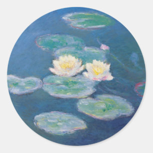 Water Lilies - Claude Monet Classic Round Sticker