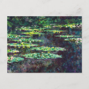 Water Lilies Claude Monet cool, old, master, maste Postcard