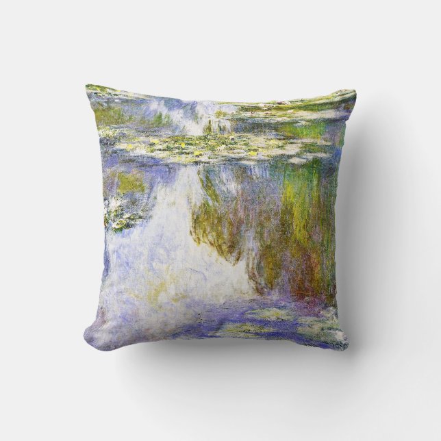 Water Lilies Claude Monet fine art painting Cushion (Front)