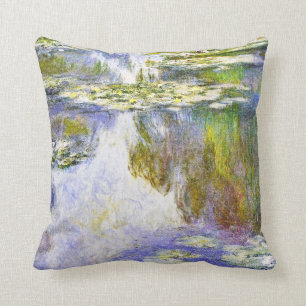 Water Lilies Claude Monet fine art painting Cushion