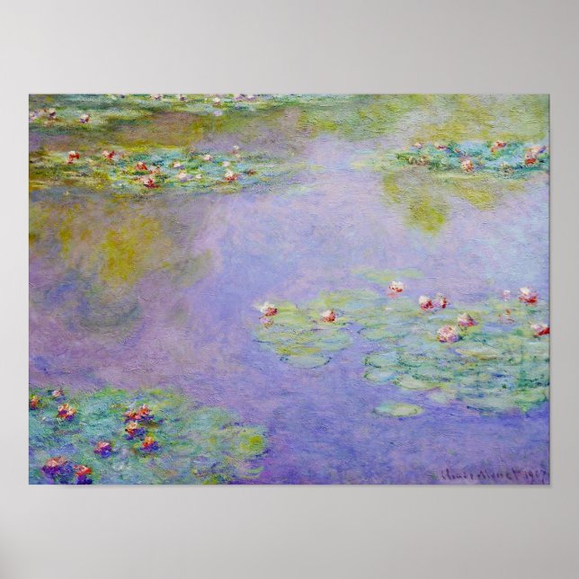 Water Lilies Claude Monet Fine Art Poster (Front)