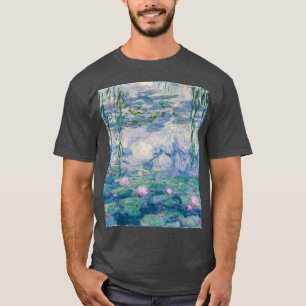 Water Lilies Claude Monet Fine Art retro T-Shirt