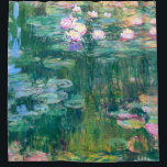 Water Lilies Claude Monet Fine Art Shower Curtain<br><div class="desc">Water Lilies is a flower painting by French Impressionism painter,  Claude Monet,  in 1917 showing pretty reflections in the water and water lily flower blooms.</div>