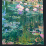 Water Lilies Claude Monet Fine Art Shower Curtain<br><div class="desc">Water Lilies is a flower painting by French Impressionism painter,  Claude Monet,  in 1917 showing pretty reflections in the water and water lily flower blooms.</div>
