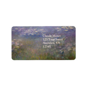 Water Lilies Claude Monet Label