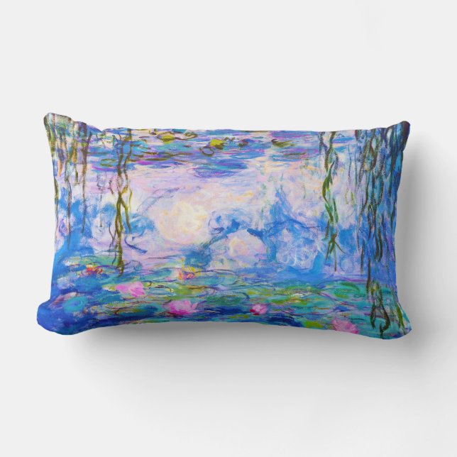Water Lilies Claude Monet Lumbar Cushion (Front)
