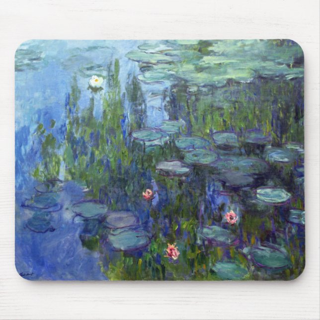 Water Lilies, Claude Monet Mouse Pad (Front)