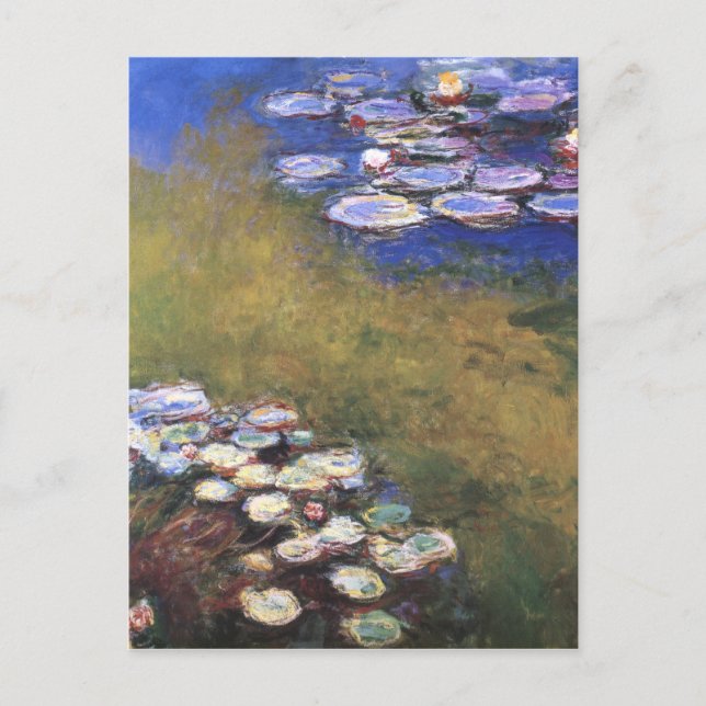 Water Lilies, Claude Monet Postcard (Front)