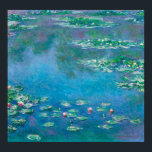Water Lilies, Claude Monet Poster<br><div class="desc">Water Lilies is a series of approximately 250 oil paintings by French Impressionist Claude Monet. The paintings depict his flower garden at his home in Giverny,  and were the main focus of his artistic production during the last thirty years of his life.</div>