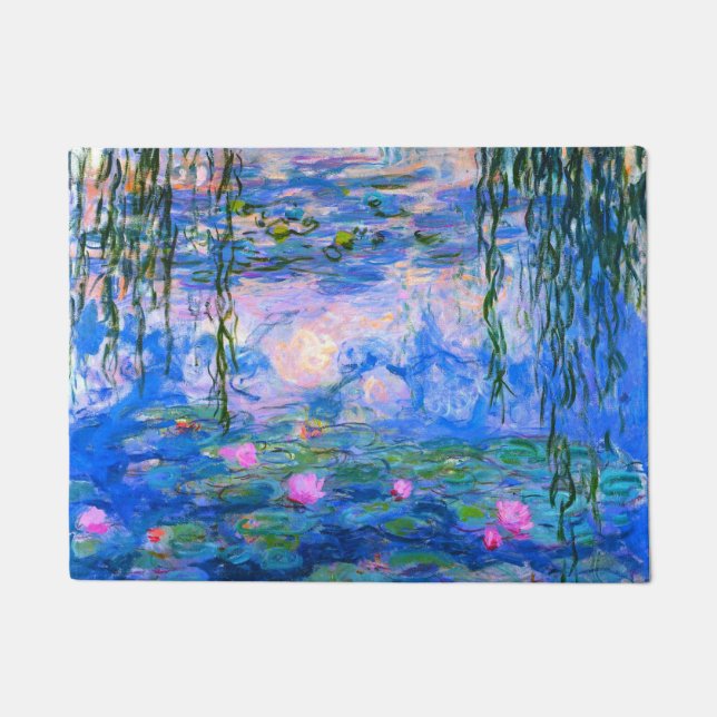 Water Lilies Claude Monet Restored Doormat (Front)