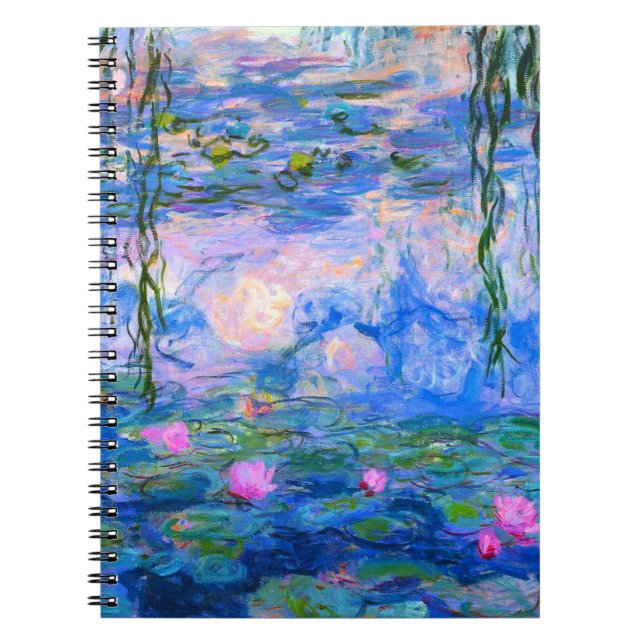 Water Lilies Claude Monet Restored Notebook (Front)