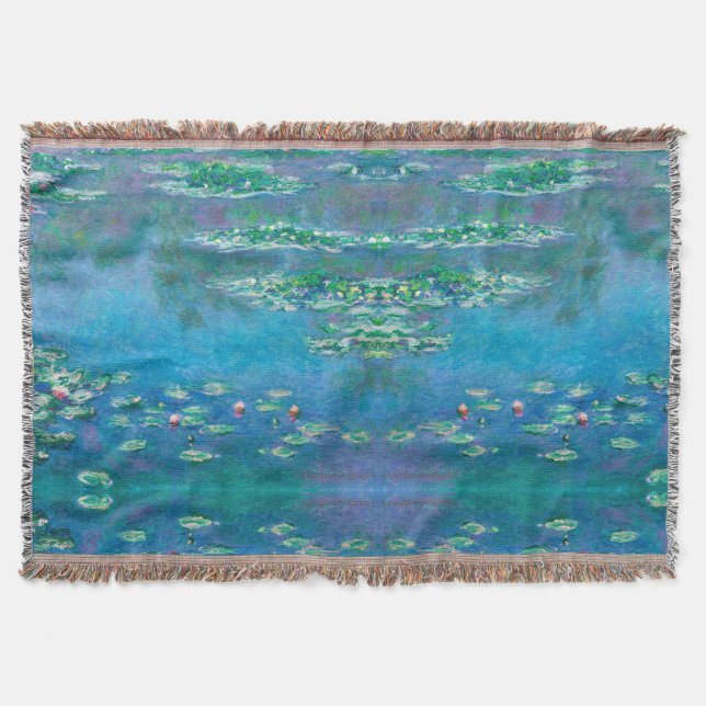 Water Lilies, Claude Monet  Throw Blanket (Front)
