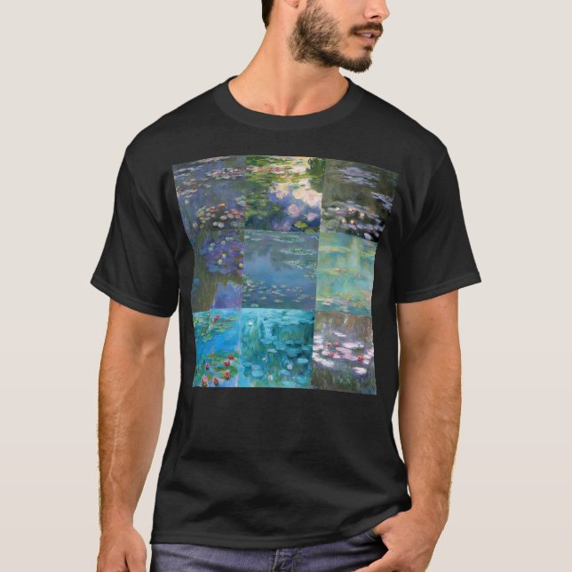 Water Lilies Collection - Claude Monet T-Shirt (Front)