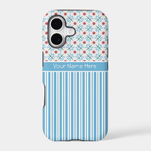 Water Lilies, Dragonflies, Stripes: iPhone 5 Case