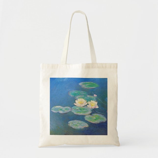 Water Lilies, Evening Effect by Monet Tote Bag (Front)