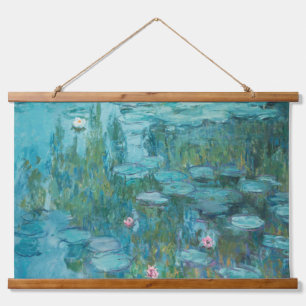 Water Lilies, Fine Art Oil Painting, Claude Monet Hanging Tapestry