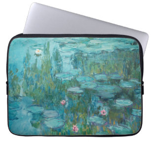 Water Lilies, Fine Art Oil Painting, Claude Monet Laptop Sleeve