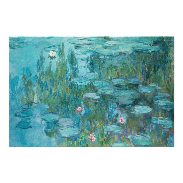 Water Lilies, Fine Art Oil Painting, Claude Monet Photo Print (Front)