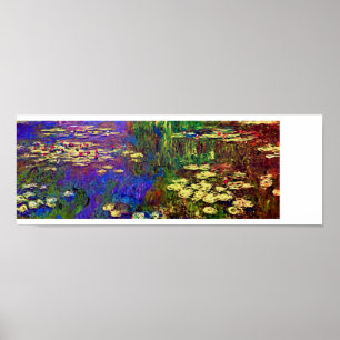 Water Lilies - Impressionist Painting by Monet Poster