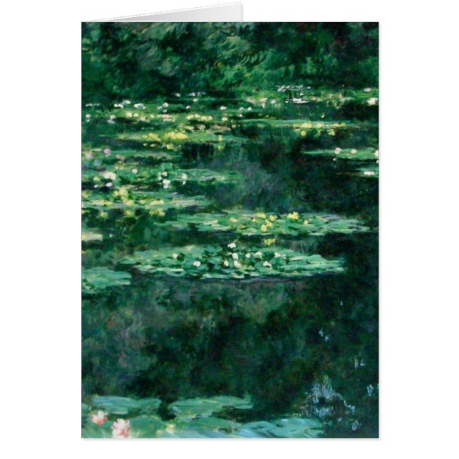 WATER LILIES IN GREEN POND by Claude Monet (Front)