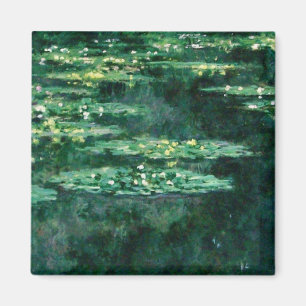 WATER LILIES IN GREEN POND by Claude Monet Magnet