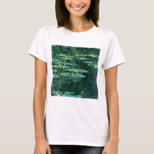 WATER LILIES IN GREEN POND by Claude Monet  T-Shirt