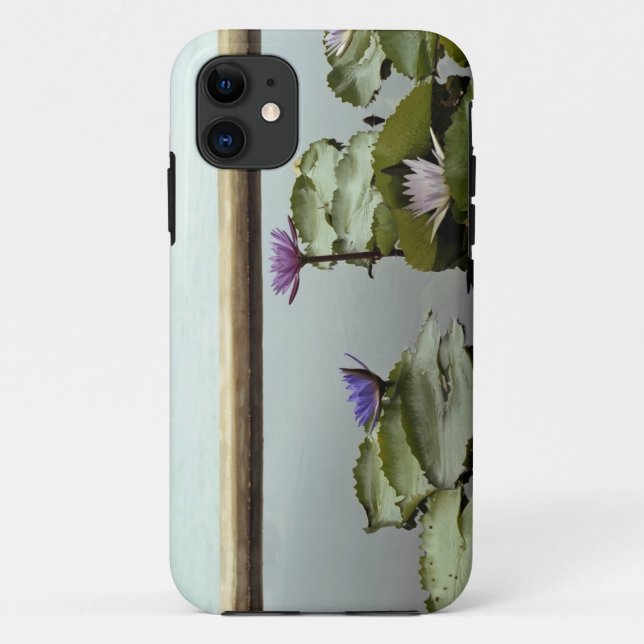Water lilies in pond by ocean Case-Mate iPhone case (Back)