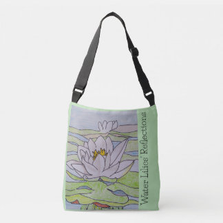 Water Lilies in The Water Crossbody Bag