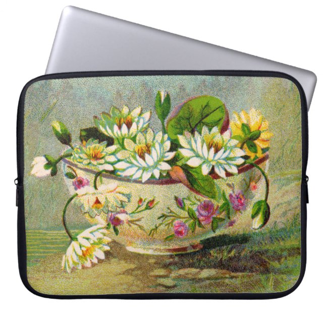 Water Lilies Laptop Sleeve (Front)