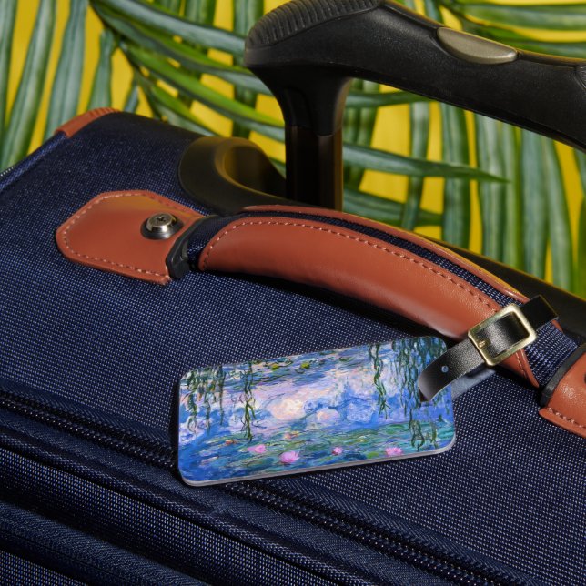 Water Lilies Luggage Tag (Front Insitu 3)