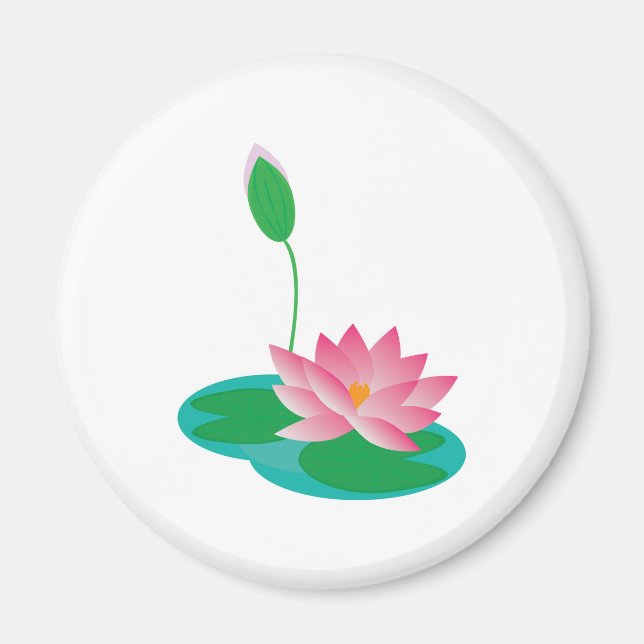 Water Lilies Magnet (Front)