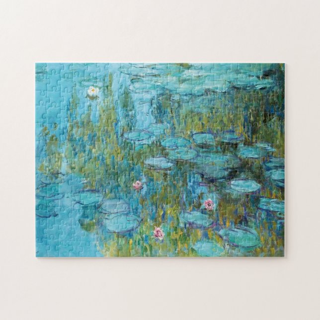 Water Lilies Nympheas Claude Monet Fine Art Jigsaw Puzzle (Horizontal)