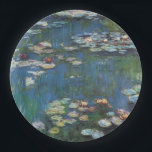 Water lilies,one of many painting of claude Monet Paper Plate<br><div class="desc">Oscar-Claude Monet 14 November 1840 – 5 December 1926) was a founder of French Impressionist painting, and the most consistent and prolific practitioner of the movement's philosophy of expressing one's perceptions before nature, especially as applied to plein-air landscape painting.The term "Impressionism" is derived from the title of his painting Impression,...</div>