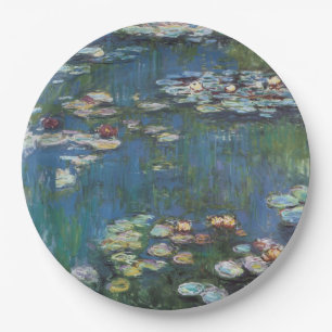 Water lilies,one of many painting of claude Monet Paper Plate