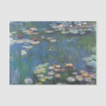 Water lilies,one of many painting of claude Monet Tissue Paper<br><div class="desc">Oscar-Claude Monet 14 November 1840 – 5 December 1926) was a founder of French Impressionist painting, and the most consistent and prolific practitioner of the movement's philosophy of expressing one's perceptions before nature, especially as applied to plein-air landscape painting.The term "Impressionism" is derived from the title of his painting Impression,...</div>