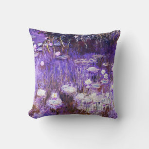 Water Lilies painting by Claude Monet Cushion