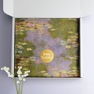 Water Lilies Painting by Claude Monet Tissue Paper